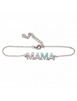 Pulsera plata mamá